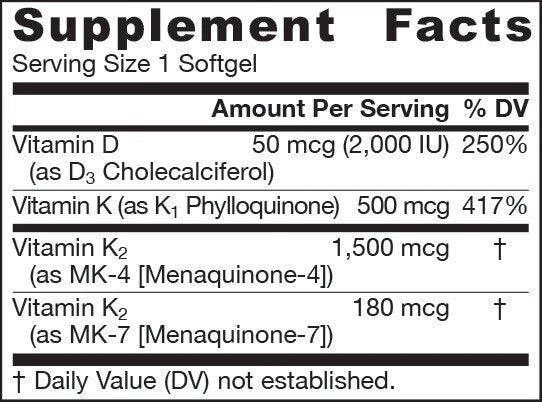 K-Right - Vitamin K Complex - Витамин К - 60 softgels