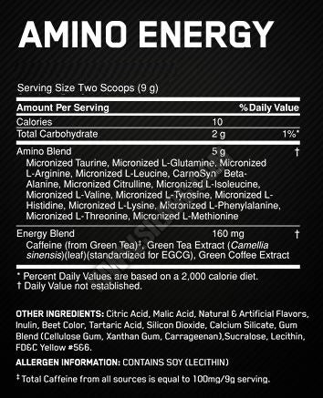 Amino Energy TRIAL SIZE - 10 serv. / 90 gr.