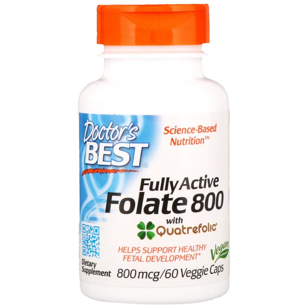 BEST Fully Active Folate 800 mcg - 60 капсули