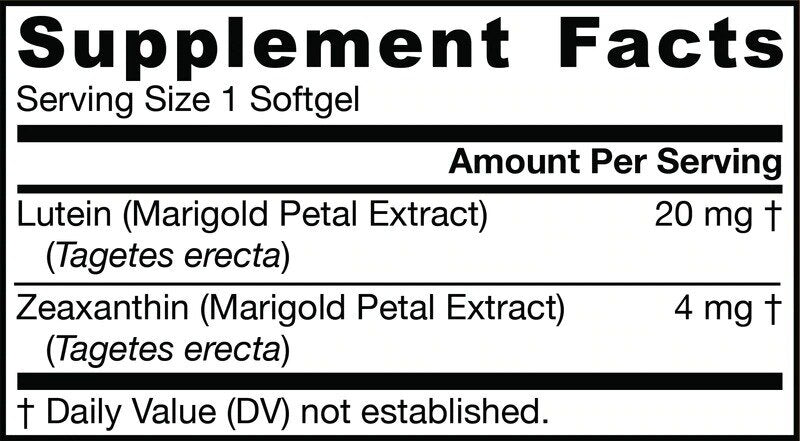 Lutein 20 mg - 60 Гел капсули