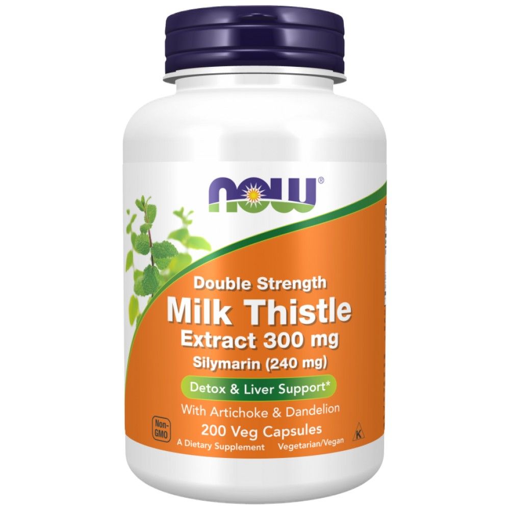 Milk Thistle - Silymarin Extract | Double Strength with Artichoke & Dandelion - 100 капсули