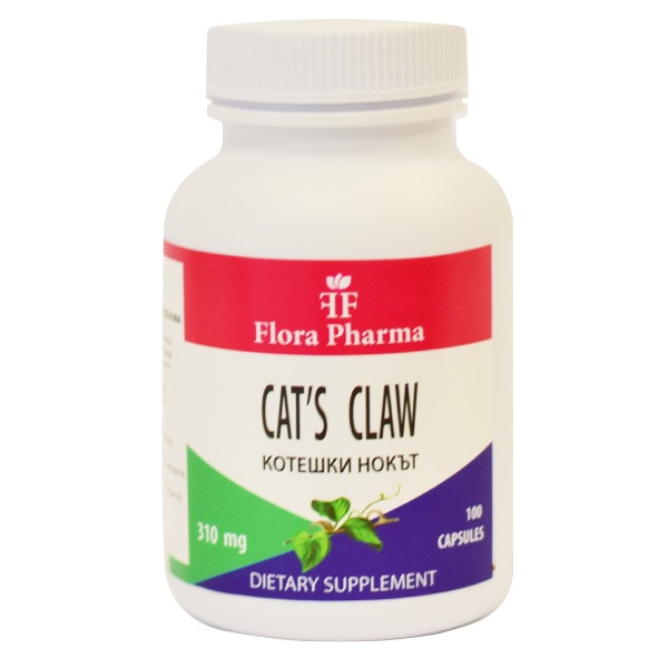 Cat&#039;s Claw (Котешки нокът) 620 мг /100 капсули, 50 дози/ FLORA PHARMA