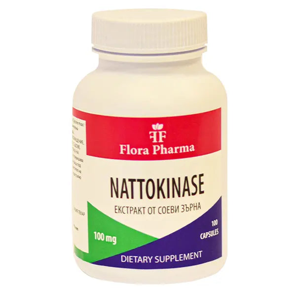 Натокиназа / Nattokinase 2000FU (100mg) /100 капсули, 100 дози/