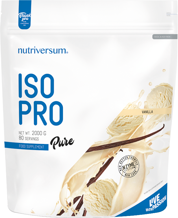 Nutriversum Iso Pro Pure Whey | Izolați cu sistemul N-Zyme [2000 grame, 80 doze]