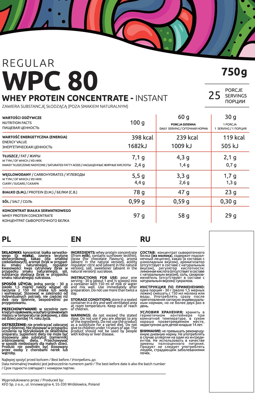 Regular WPC 80 - 0.75