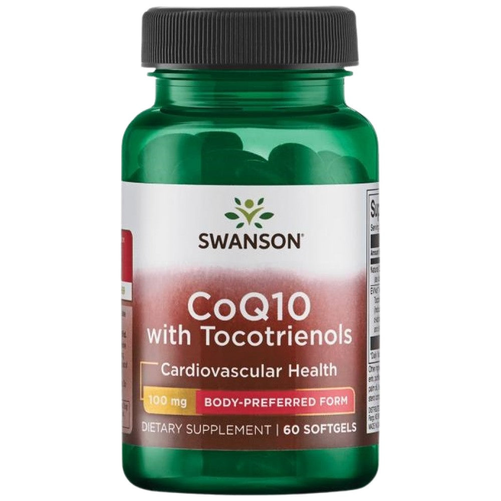 CoQ10 100 mg | With 10 mg Tocotrienols 60 Гел капсули