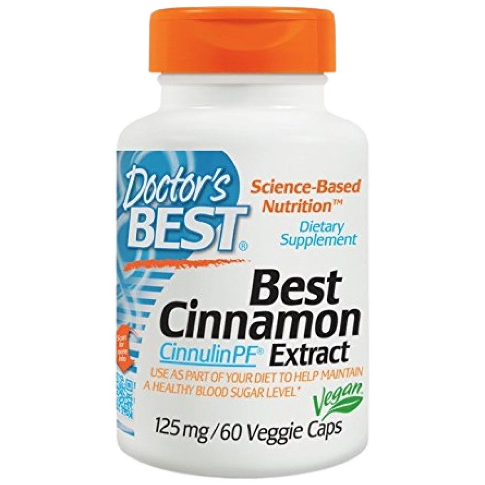 BEST Cinnamon Extract with CinnulinPF 125 mg - 60 капсули