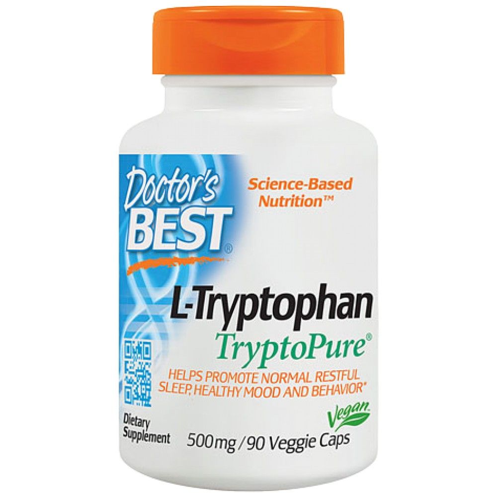 L-Tryptophan 500 mg | With TryptoPure - 90 капсули