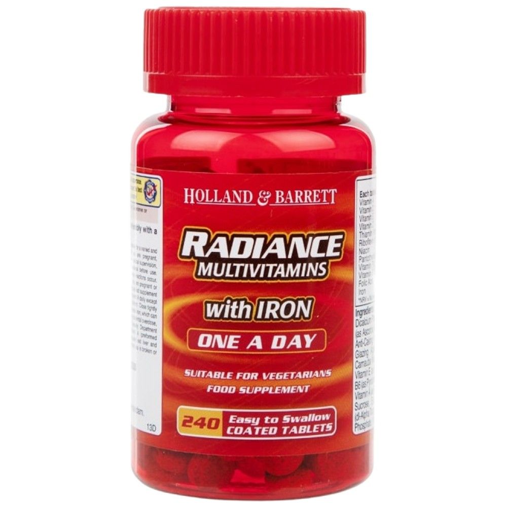 Radiance Multivitamins & Iron | One a Day - 60 Таблетки