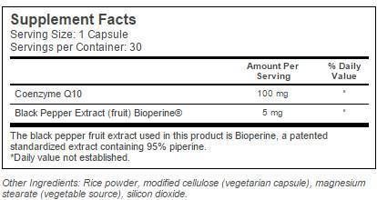 BEST CoQ10 with Bioperine 100 mg - 120 капсули