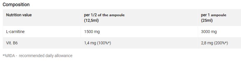 L-CARNITINE 3000 EXTREME SHOT - 20 x 25 ml