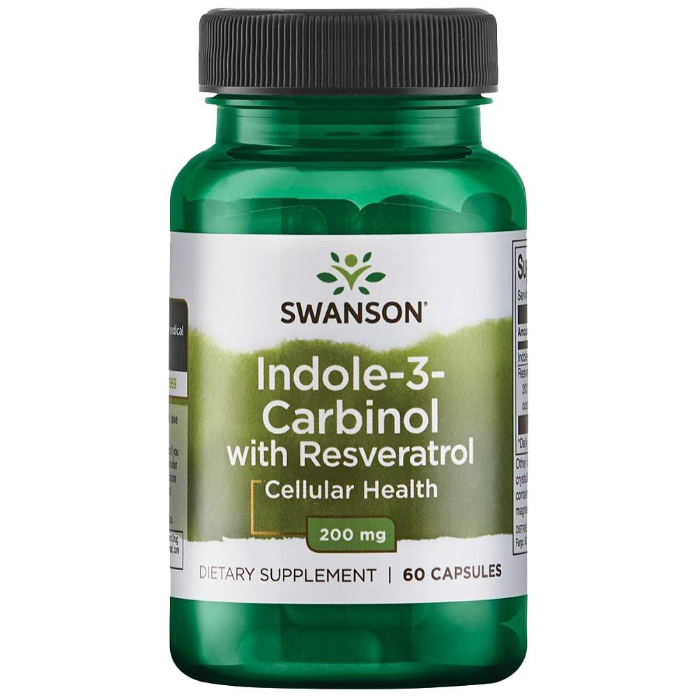 Indole-3-Carbinol with Resveratrol 200 mg - 60 капсули