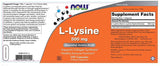 L-Lysine 500 mg - 100 капсули