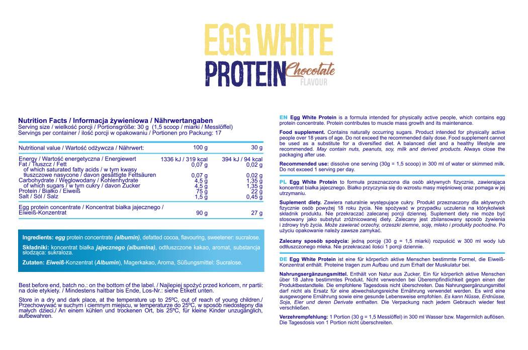 Proteina de albus de ou - 510 grame