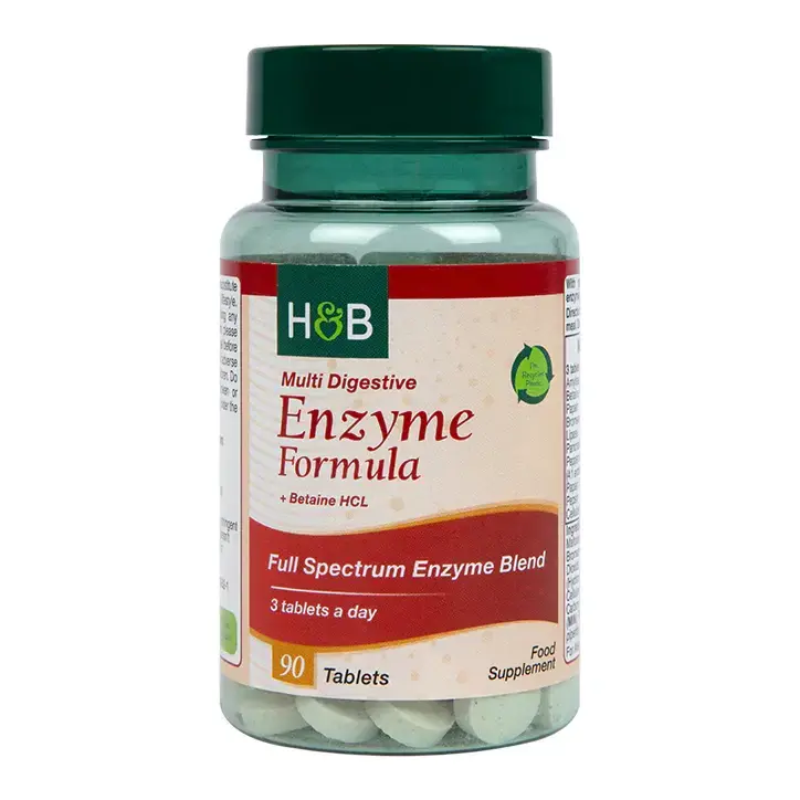 Enzime digestive cu spectru larg (Multi Digestive Enzyme Formula) 90 de tablete HOLLAND &amp; BARRETT