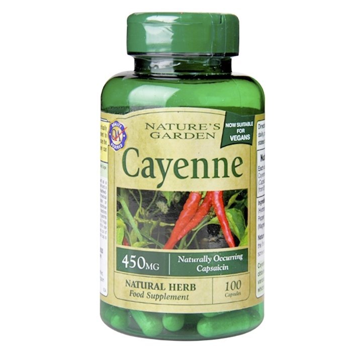 Ardei iute cayenne (Cayenne) 450 mg 100 capsule HOLLAND &amp; BARRETT