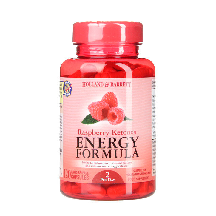 Formula energetică cu cetone de zmeură (Formula energetică) 120 capsule HOLLAND &amp; BARRETT