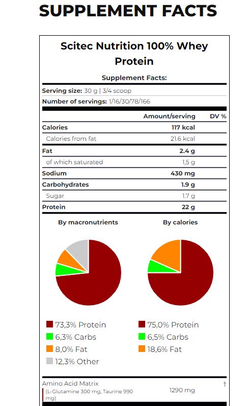 100% Whey Protein / 1.00 kg