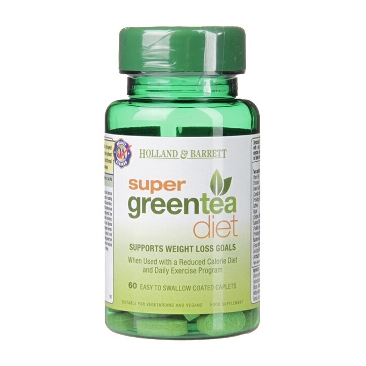 Формула супер диета зелен чай (Super Green Tea Diet) 60 таблетки HOLLAND & BARRETT