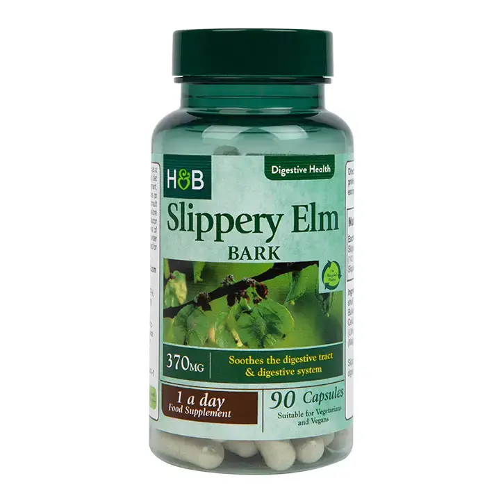 Slippery Elm Bark 370mg 90 capsule HOLLAND &amp; BARRETT 