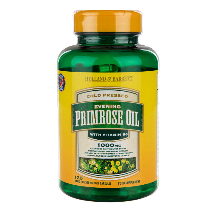 Ulei de Primrose 1000mg 120 capsule HOLLAND &amp; BARRETT 