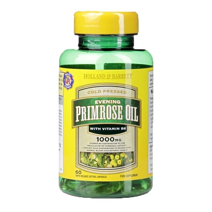 Масло от вечерна иглика (Evening Primrose Oil) 1000мг 60 капсули HOLLAND & BARRETT