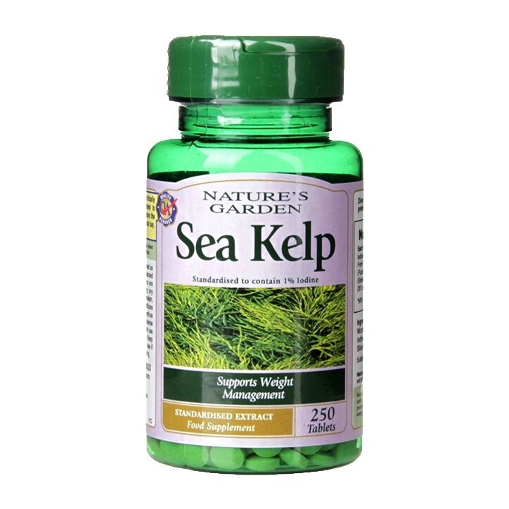 Sea Kelp (Sea Kelp) (alge marine, iod 15mg) 525mg 250 comprimate HOLLAND &amp; BARRETT