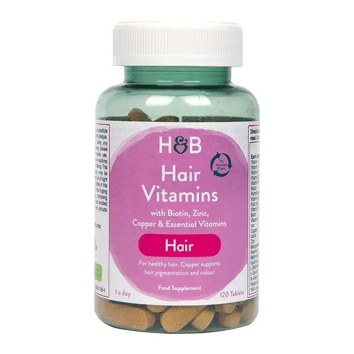 Βιταμίνες για μαλλιά με κολλαγόνο (Hair Vitamins) 120 ταμπλέτες HOLLAND &amp; BARRETT