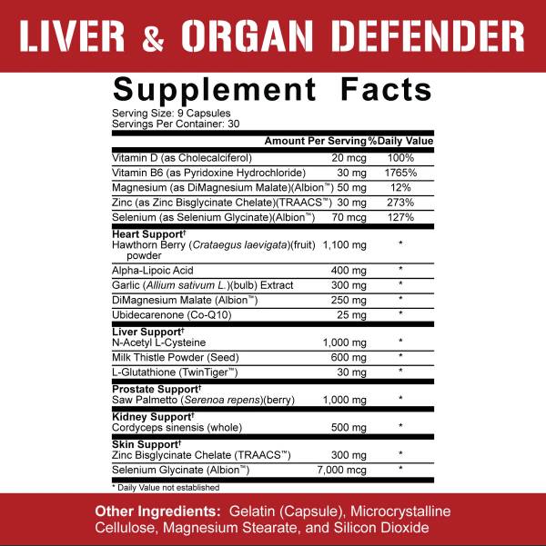 Liver and Organ Defender 270 κάψουλες