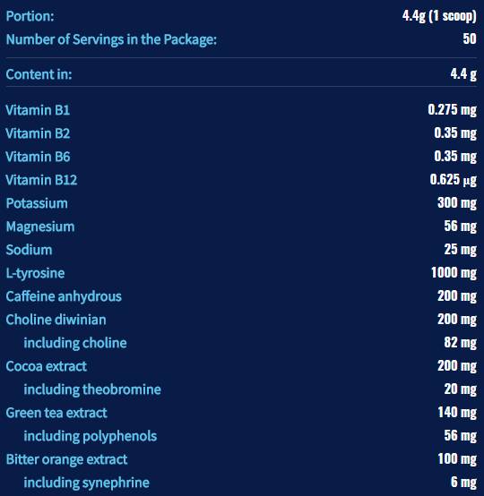 STIM PAK [220 грама, 50 Дози]