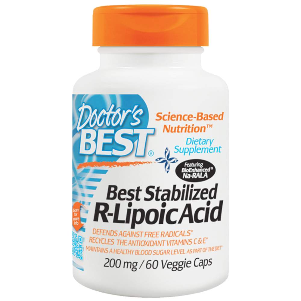 BEST R-Lipoic Acid / Stabilized NA-R-ALA 200 mg - 60 капсули