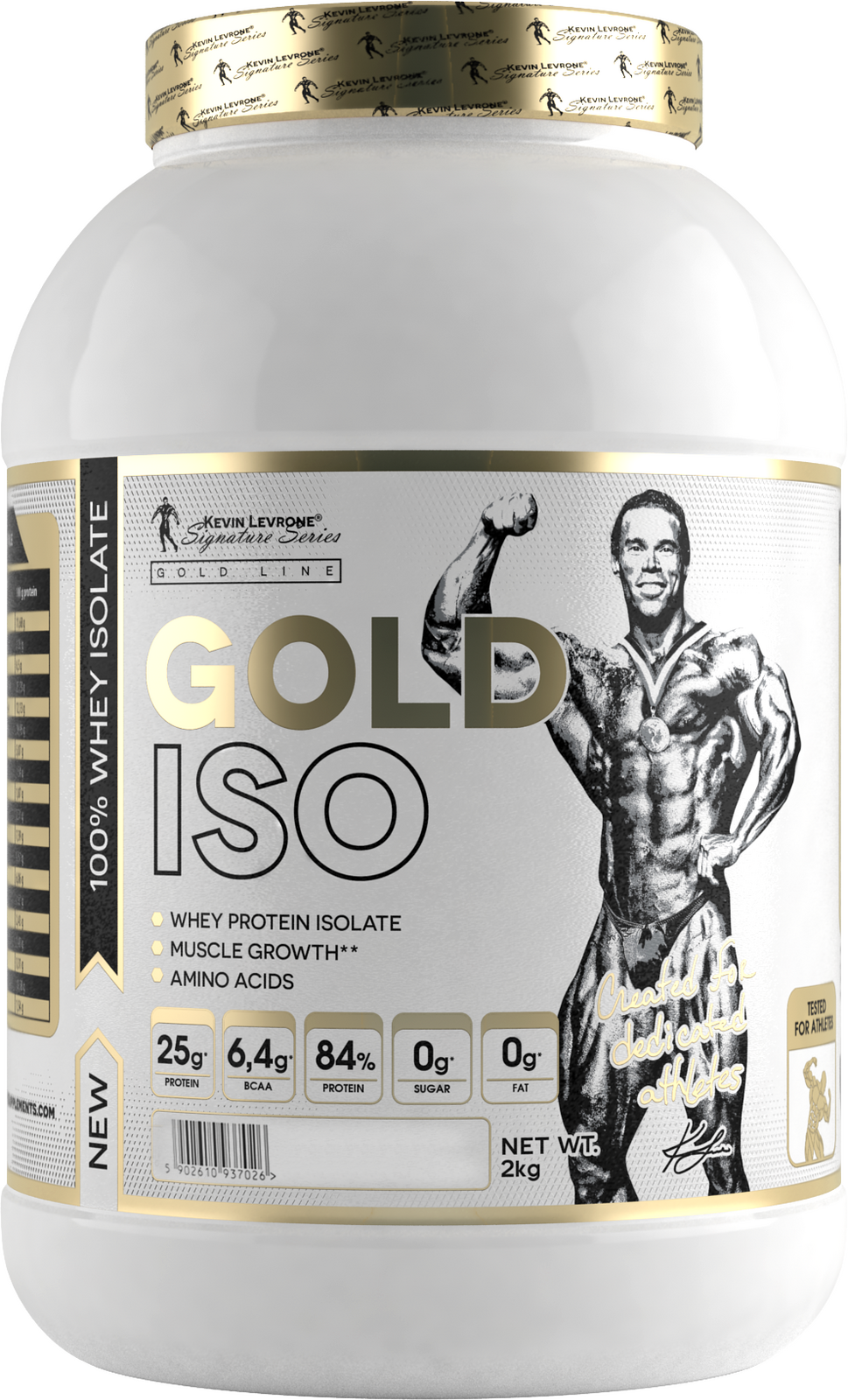 Kevin Levrone Gold Iso Whey | Izolat de proteine ​​din zer [2000 grame, 66 doze]