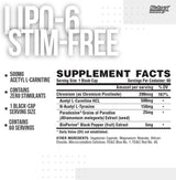 Lipo 6 Black Ultra Concentrate / Stim-Free - 60 κάψουλες