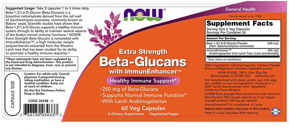 Beta 1,3/1,6 Glucan 250 mg - 60 капсули