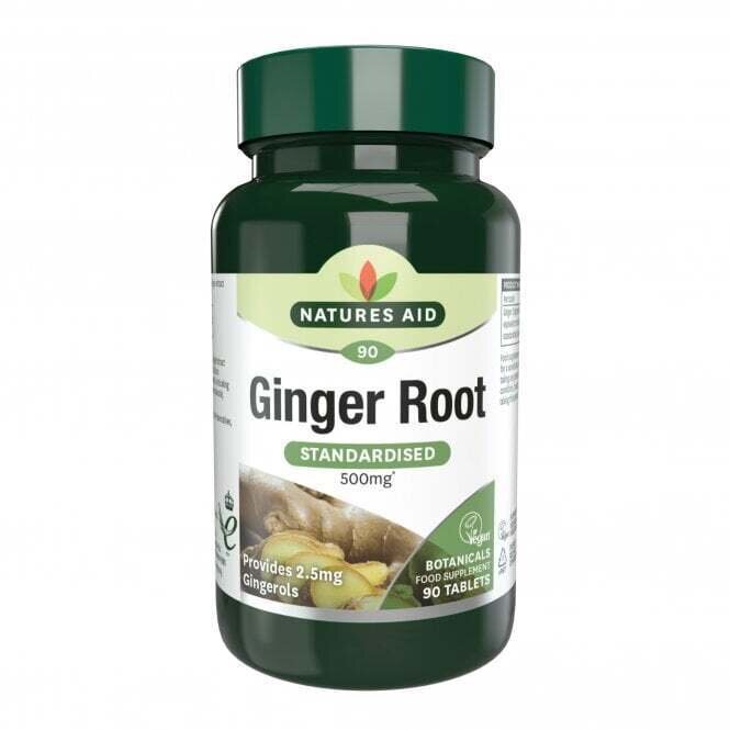 Kорен от джинджифил (Ginger Root) 500мг 90 таблетки NaturesAid