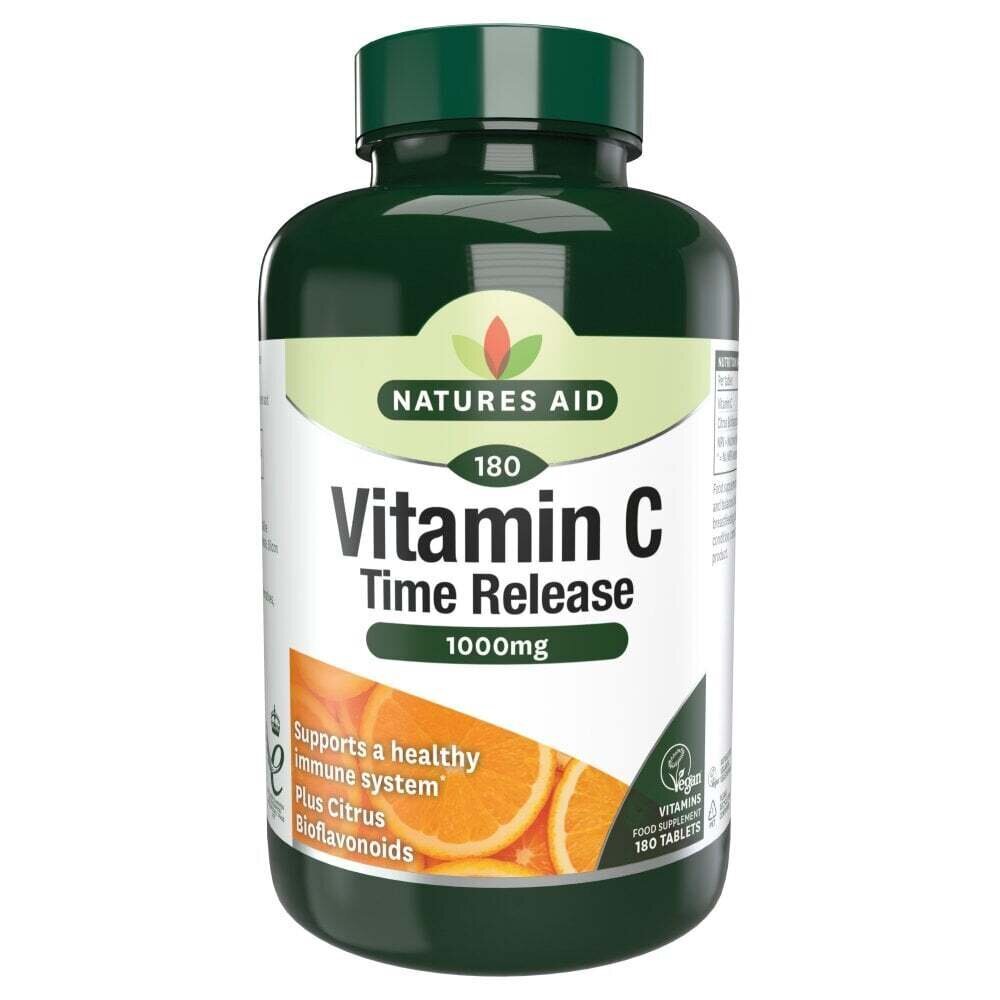 Витамин С с удължено освобождаване (Vitamin C Time Release) 1000mg 90 таблетки NaturesAid