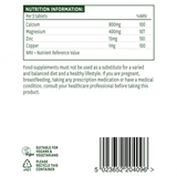 Calciu, Magneziu și Zinc (Calciu, Magneziu + Zinc) 90 tablete NaturesAid