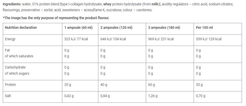 Cutie Protein Shot / 20 x 60 ml