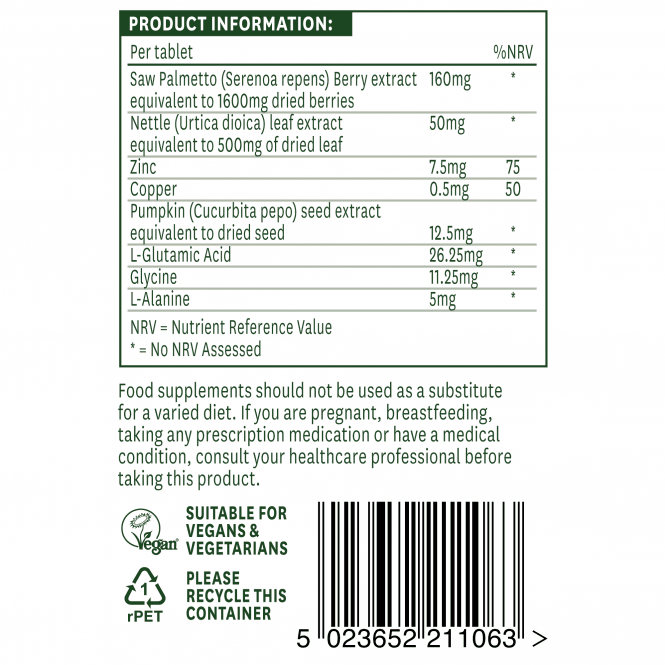 Сао Палмето Комплекс (Saw Palmetto Complex) 60 таблетки NaturesAid