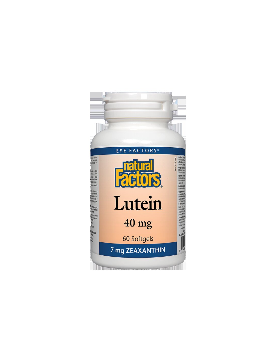 Lutein/ Лутеин 40 mg + Зеаксантин х 60 софтгел капсули Natural Factors