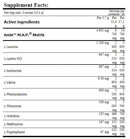 MAP Muscle Amino Drink 0,344 kg