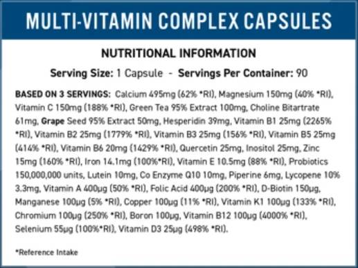 Multi-Vitamin Complex Vitality - 90 капсули