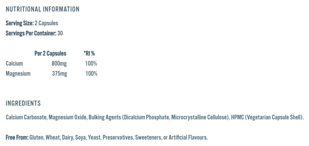 Calcium & Magnesium Vitality - 60 капсули