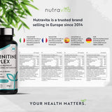 L-Carnitine /L-Tartrate/ Complex /150 капсули, 75 дози/ Nutravita