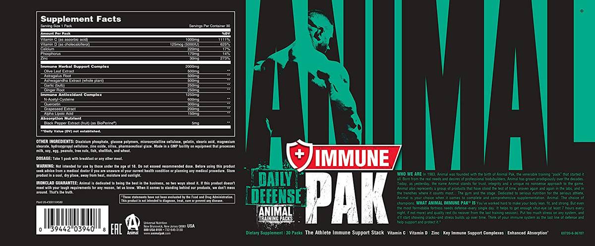 Animal IMMUNE Pak 30 Συσκευασίες