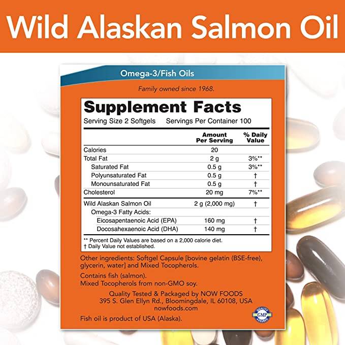 Wild Alaskan Salmon Oil - 200 κάψουλες gel