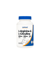 Ton si energie - L-Arginina + L-Citrulina (L-Arginina + L-Citrulina), 550 mg + 250 mg/120 capsule Nutricost