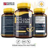 Psyllium Husk Fibre 700mg 180 Vcaps Nutravita