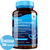 Men&#039;s Multivitamins and Minerals 180 Vegan Tablets