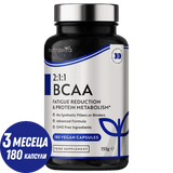 BCAA (2:1:1) с Витамини B6 & B12 - 180 Vcaps. Nutravita